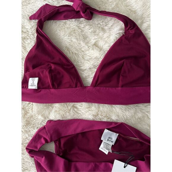Iris & Ink Women’s Halter Tie Berry Bikini size Small. - Picture 10 of 10